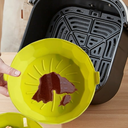 

2 Pcs Air Fryer Accessories Reusable Air Fryer Silicone Pot Air Fryer Silicone Liners Basket Kitchen Air Fryers Oven Accessories Round Silicone Liners