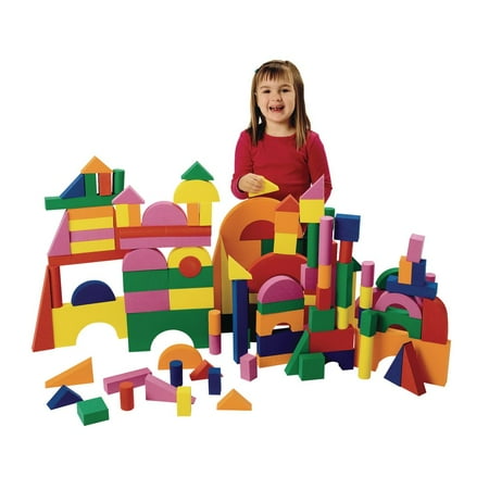 UPC: 0191487026925 | Excellerations Foam Unit Floor Blocks – 126 Pieces (Item # FOAMUNIT)