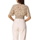 thumbnail image 3 of INSPIRAR CHIC Blusas Cortas de Manga Corta con Cuello en V de Verano con Estampado Floral XL Amarillo Claro, 3 of 6
