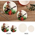 thumbnail image 4 of SKYSONIC Helmet Ginger Cat Pot Holders Trivets, 2 Pcs Heat Resistant Trivets,Red Bicycle Funny Cotton Thread Weave Mats for Hot Pads Pans Pot Bowl Teapot for Kitchen Decor, 4 of 7
