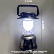 LED Lantern Battery Powered Portable Camping Light - LUXLITE Brightness Dimmable Small Size Table Lamp for Hiking Fishing Hurricane and Emergency Lighting (2 Pack-Grey)