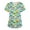 01-Light Green, variant on Easter Shirts for Women Plus Size Fun Print Short Sleeve V Neck Stretchy Holiday Nurse Working Uniform Scrub Top with Pocket Purple XL