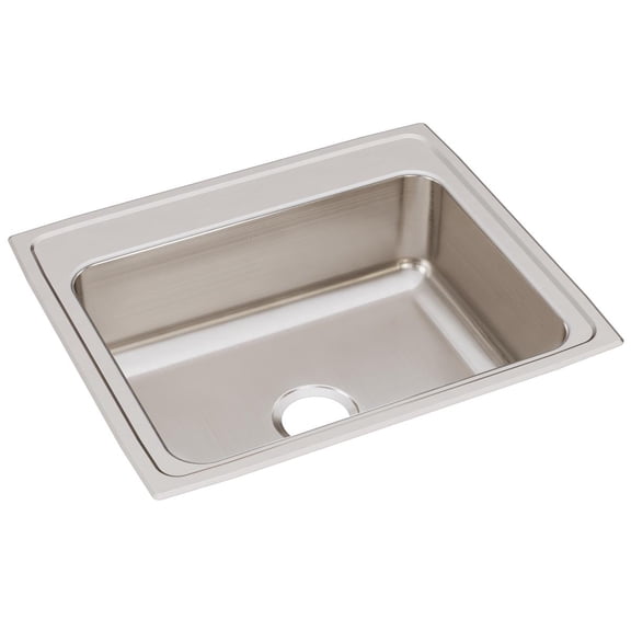 Elkay, LR25210 , 18 Gauge Stainless Steel 25" x 21.25" x 7.875" Single Bowl Drop-in Kitchen Sink, Sinks