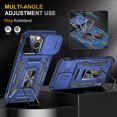 thumbnail image 7 of Allytechgroup Magnetic for iPhone 16 Pro Case with 1x Screen Protector, Rotatable Kickstand Support Car Mount Slide Camera Cover Protective Phone Case for Women Men, Navyblue, 7 of 7