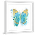 thumbnail image 2 of Marmont Hill "Butterfly Gold Blue" by Amanda Greenwood Framed Painting Print, 2 of 5