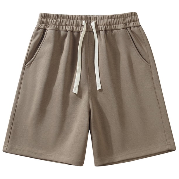 Mens Casual Shorts Loose Workwear Shorts Pantalones Deportivos Al Aire Libre de Verano de Algodón, Medio Pantalones Cortos para el Uso Casual Diario
