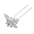 thumbnail image 4 of 12 piezas de de imitación de cristal mariposa hueca Yuyangstore Pasadores de pelo nupciales, 4 of 7