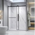 thumbnail image 6 of Dreamwerks Alexandria Black 60"W x 78.6"H, 5/16" Thick Clear Alcove Shower Door Kit, 6 of 14