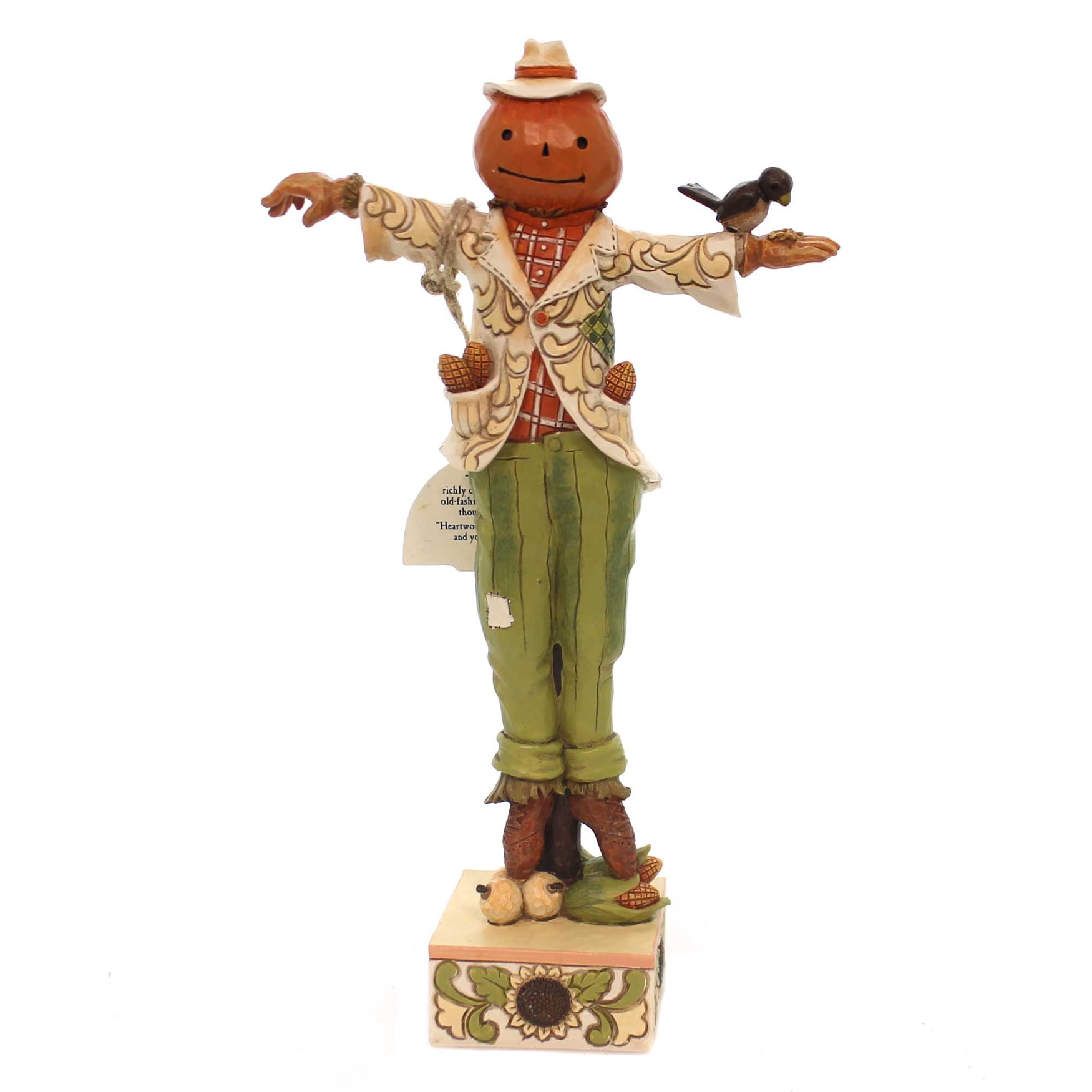 Jim Shore WELCOME FALL WITH A SMILE Polyresin Harvest Scarecrow 6001543 ...