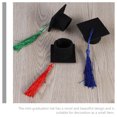 thumbnail image 4 of SHISUYAN Mini Graduation Cap Bottle Topper for Party Decorations Made of Non Woven Fabric Assorted Color, 4 of 8