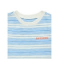thumbnail image 3 of Garanimals Toddler Boy Short Sleeve Striped T-Shirt with Embroidery, Sizes 18M-5T, 3 of 3