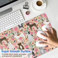 thumbnail image 4 of Long Mouse Pads for Desk,Boston Terrier Dog and Flower Florals Desk Mats on Top Of Desks, Desk Mouse Pad Extra Large with 3mm Non-Slip Base and Stitched Edge for Gaming,Office,Work,Home 35.4"x15.7", 4 of 6