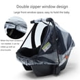 thumbnail image 5 of Baby Car for Seat Rain Cover Food Grade EVA Stroller Weather Shield Waterproof Windproof Breathable Clear Raincoat for Newborn Sleeping Basket, 5 of 9