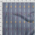 thumbnail image 3 of oneOone Cotton Silk Fabric Stripe Ikat Print Sewing Fabric BTY 42 Inch Wide, 3 of 4