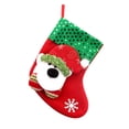thumbnail image 1 of Medias navideñas bolsa de regalo 3D Papá Noel muñeco de nieve reno calcetines de peluche percha calcetines de Navidad decoración Navidad, 1 of 5
