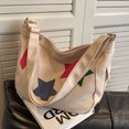 thumbnail image 1 of Bolso de hombro de lona para mujer, bolso de mensajero Retro con correa ajustable, bolso de viaje informal, 1 of 8