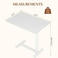 thumbnail image 6 of GIANNA Overbed Bedside Table & Chair, Adjustable Hospital & Home Use Bed Table with Wheels, Rolling Laptop Table, Mobile Standing Desk, 6 of 7