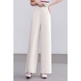 thumbnail image 5 of Women's Thin Summer Wide-Leg Pants Straight-Cut, White, 5 of 6