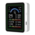 thumbnail image 1 of Monitor de Calidad del Aire Tuya WiFi 10 en 1, Comprobador de Formaldehído, Temperatura y Humedad, Detector de CO2 para Interiores y Exteriores, Color ., 1 of 5