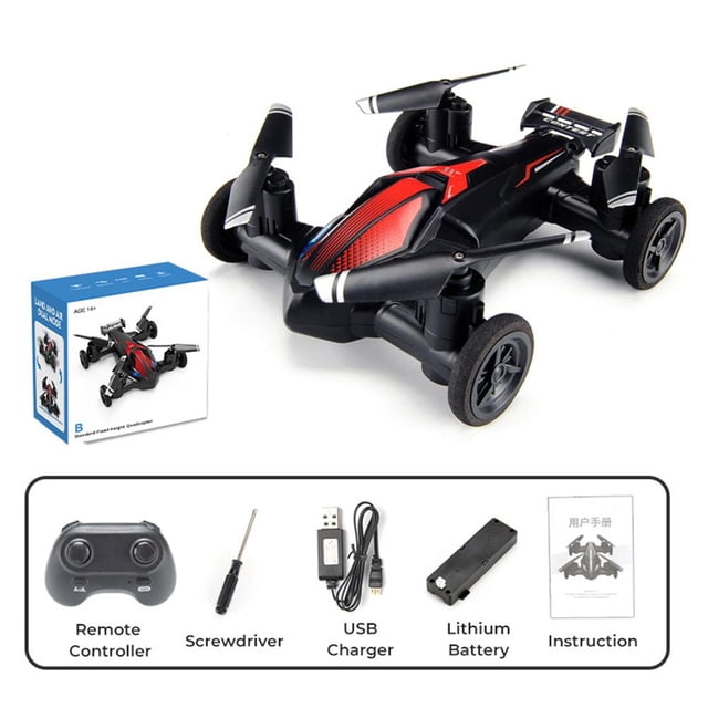 Remote Control Flying Car Air-Ground Dual Mode Toys, 2.4GHz Controller Lot N5