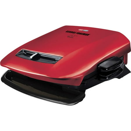 George Foreman 5-Serving Removable Plate Grill and Panini Press, Red, GRP2841R