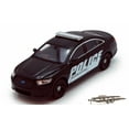 thumbnail image 1 of Diecast Car & Trailer Package - Ford Police Interceptor, Black - Welly 24045 - 1/24 scale Diecast Model Toy Car w/Trailer, 1 of 3