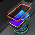 thumbnail image 7 of ExoGuard For iPhone 13 Mini Case, Phone Case with Screen Protector and Kickstand (Orange), 7 of 7
