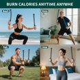 thumbnail image 4 of 2PCS Ropeless Battle Ropes – Portable Workout Ropes for Home Gym with Non-Slip Gloves, Low-Impact HIIT and Strength Workouts, Home Workout Fitness Equipment for Full-Body Exercise,Men Women, 4 of 8