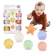 Sensory Balls for Babies,Ball for Toddlers 1-3, Soft & Textured Montessori Baby Toys 6 to 12 Months,Wheat Straw Soft Montessori Toys for Babies