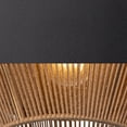 thumbnail image 5 of Alora Lighting PD633215MBBR Daphne 15" Wide Pendant - Matte Black / Brown Cotton Rope, 5 of 7