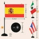thumbnail image 2 of Set de banderas de escritorio WHGJ para 22 países de habla hispana, 13 x 21 cm, 2 of 6