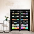 thumbnail image 1 of Double Row 7Layer 6 Grid Waterproof Shoe Rack Roller Blind Shoe Cabinet, 1 of 7