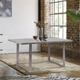thumbnail image 2 of Armen Living Fenton Contemporary Dining Table with Cement Gray Top, 2 of 7