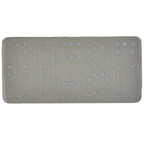 Bath Bliss Extra Long Cushioned Bath Mat in Light Grey