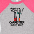 thumbnail image 4 of Inktastic Future Carpenter Builder Like Daddy Boys Baby Bodysuit, 4 of 5