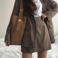 thumbnail image 3 of Jumpingount Práctico bolso de hombro para mujer con amplia aplicación, buenos regalos, bolso tipo cubo a la moda, gran capacidad Bolsas de mensajero y de hombro marrón, 3 of 6