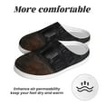 thumbnail image 6 of Disketp Gloomy Mansion Forest Scene Women's Men's Slippers Plush Slip-On House Slipper for Winter Indoor Soft Cushion Non-slip Fluffy Slides Slippers-37/38, 6 of 7