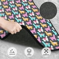 thumbnail image 3 of Pofeuu Colorful Alpaca Print Car Foot Mat Set of 4 Pieces - All-Weather Full Set Floor Mats for Cars Trucks SUVs, 3 of 7