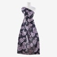 thumbnail image 2 of Zelouf Tres Riche Small Organza Jacquard Lurex  , Sewing, DIY, Crafts Fabric by the Yard, Black/rose Gold, 7 Yard, 2 of 2