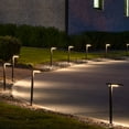 thumbnail image 4 of Contemporary Square Solar Path Light - Black 2 Pack, 4 of 12