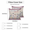 thumbnail image 3 of Waterproof Throw Pillow Covers Set of 2, 20x20 Inch 4th of July Decorative Pillowcases Outdoor Pillow Slip Cushion Covers Set for Couch Tent Independence Day Spring Floral Love Heart, 3 of 7