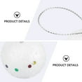 thumbnail image 3 of FELTECHELECTR Kit de decoración de bolas de nieve para árbol de Navidad (36 piezas, 4 cm, blanco), 3 of 7