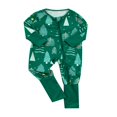 thumbnail image 2 of Family Matching Clothes Christmas Sleepwear  Tree Print Tops Trousers Baby Romper Pajamas Set, 2 of 7