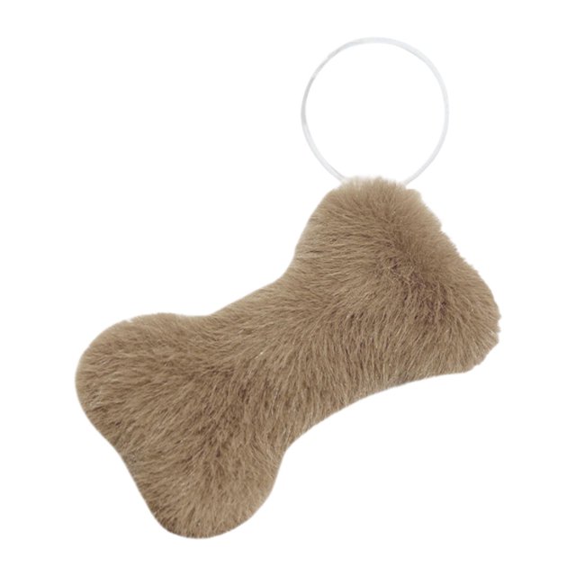 HILABEE Jouet en Forme d'Os Simuler Oreiller en Forme d'Os pour Adultes Enfants Famille Abricot 13cm