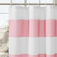 thumbnail image 3 of Striped Waterproof Shower Curtain, Pink and White Shower Curtains for Bathroom, Cute Stripes Farmhouse Girls Women Bathroom Shower Curtain, Polyester Fabric Bath Curtain 60"W x 72"L (Pack of 1), 3 of 6