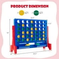 thumbnail image 3 of Costway Jeu de Connexion Géant 4 en Ligne Mural Ou de Table Jumbo 4-to-Score Rouge, 3 of 10