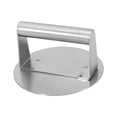 thumbnail image 3 of BBQ Press Burger Smasher Stainless Steel Flat Presser for Sandwiches Paninis round, 3 of 8
