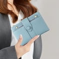 thumbnail image 2 of 1015-New Wallet: Women's Multi-function Slim Short Purse Easter、Mother Gifts, Passport Holder, Travel, Fashionable, Minimalist, Cheap（blue）, 2 of 8