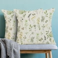 thumbnail image 2 of Spring Pillow Covers 18x18 Inch Set of 2, Sage Green Yellow Wild Flower Throw Pillows Case,Colorful Seasonal Floral Plant Outdoor Decorative Farmhouse Decor Cushion Covers for Sofa Bed Couch, 2 of 6
