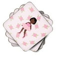 thumbnail image 2 of Carolines Treasures BB5190FC Ballerina African American Short Hair Foam Coaster Set of 4 3 1/2 x 3 1/2 multicolor, 2 of 3